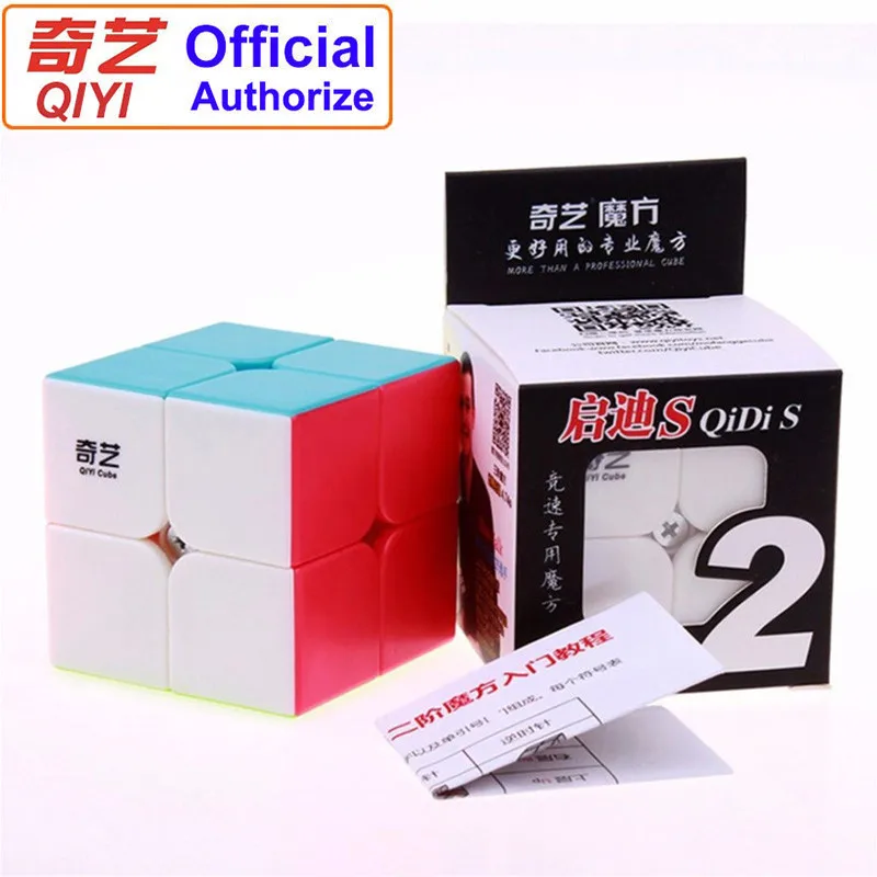 QiYi, Магический кубик, профессиональная 2x2x2 Скорость куб головоломка Neo Cubo Magico куб Стикеры Kubus для взрослых, обучающие игрушки для детей, MF2