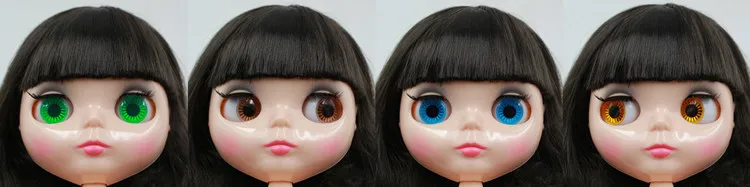 Кукла блайз шарнирная с черными волосами модная фабричная кукла для шарнирных