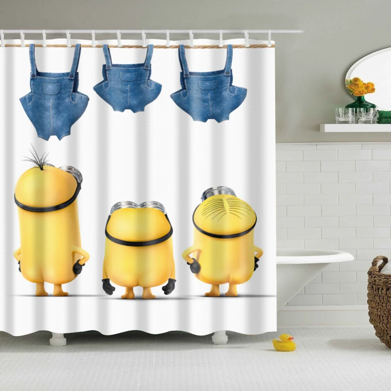 Современные занавески для душа с цветным рисунком дерева водонепроницаемая