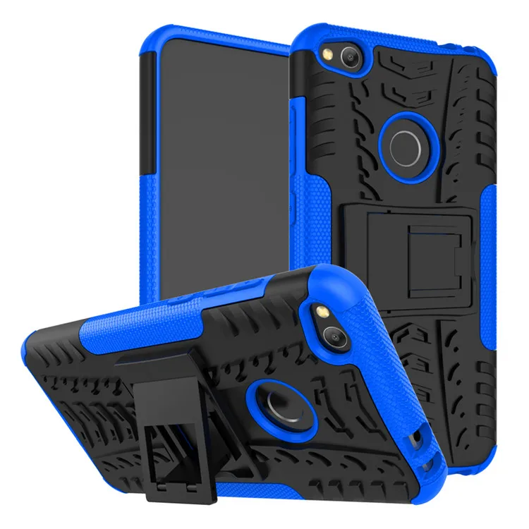 blue Для huawei GR3 /P8 Lite/P9 Lite чехол противоударный TPU+ PC чехол-подставка для телефона для huawei Nova Lite/Honor 8 Lite чехол - Цвет: blue