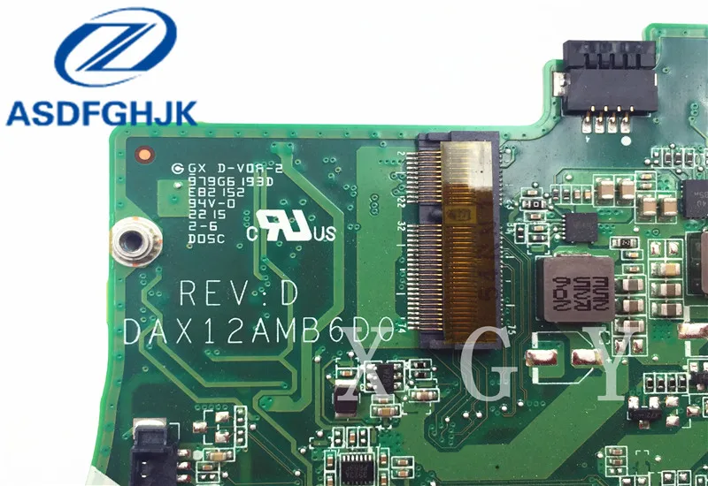 Материнская плата для ноутбука HP 15-AB материнская P / N DAX12AMB6D0 Rev: D SR240 Встроенная DDR3L