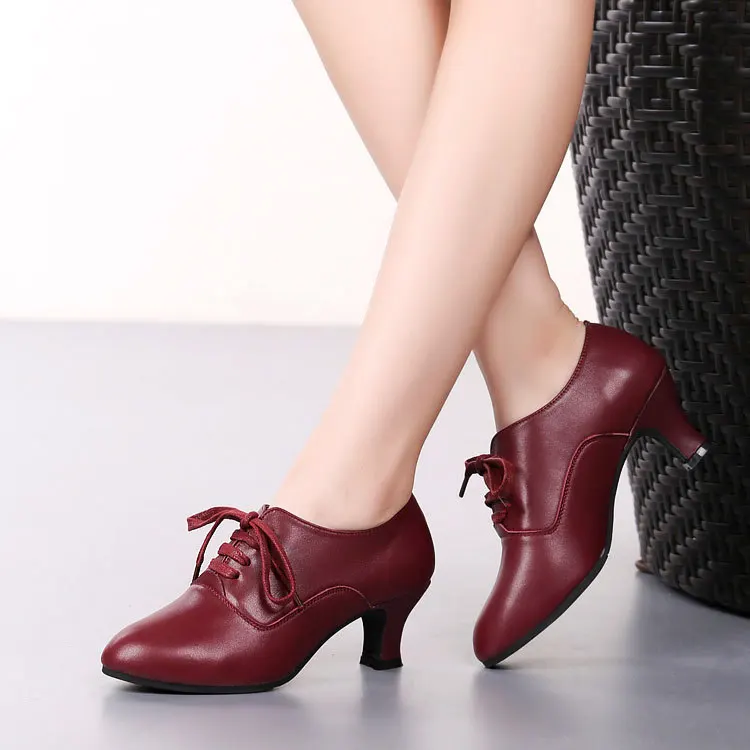 Женские туфли для латиноамериканских танцев из натуральной кожи | Спорт и