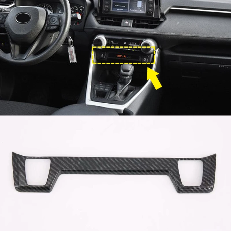 For Toyota RAV4 2019 2020 ABS Carbon Style Seat Heating Switches Controller Cover Trim Car Interior Accessories 1PC | Автомобили и