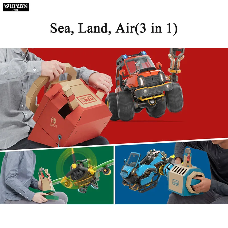 Sea And Land 3in1 WUIYBN DIY NS игровой датчик джойстика контроллер для переключателя Nod Labo DIY игровой контроллер Консоль геймпад - Цвет: Sea And Land 3in1