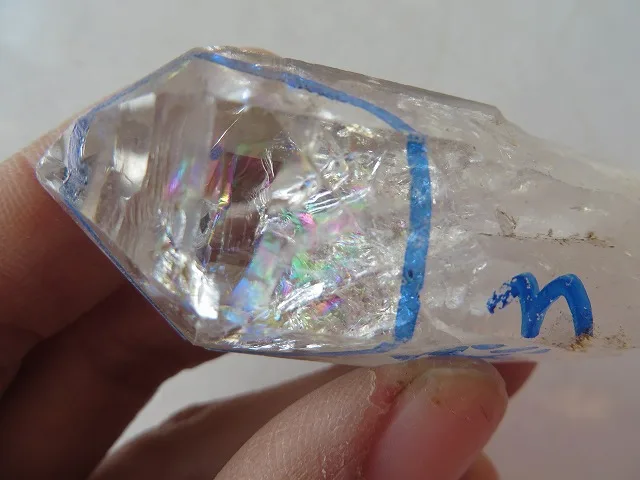 AAA супер прозрачный кварцевый кристалл алмаз херкимера с большими радужными