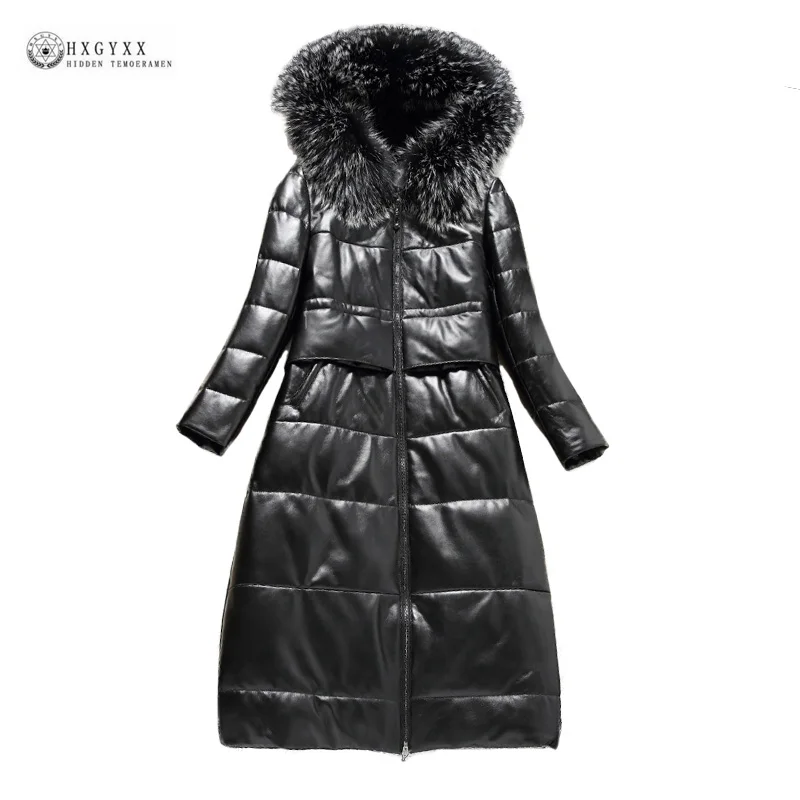 Женские зимние куртки из натуральной кожи пальто овечьей с натуральным мехом