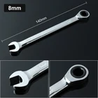 Гаечный ключ с храповым механизмом, 8 мм, гибкая шестерня, стандартный гаечный ключ, набор ключей, комплект гаечных ключей с открытым концом, крутящий момент