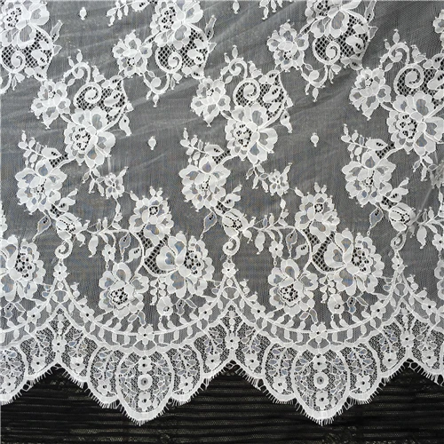 

3M/lot Chantilly Lace fabric French Lace Fabric 150cm wide Eyelash Lace Trim
