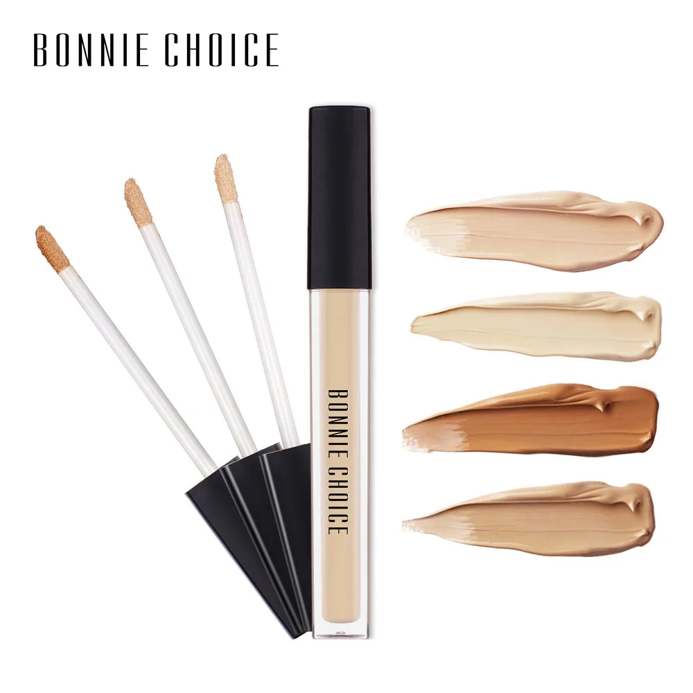 Bonnie Choice, полное покрытие, 6 цветов, жидкий консилер, крем, контроль масла, для лица, глаз, корректор, водонепроницаемый, макияж, основа, косметика