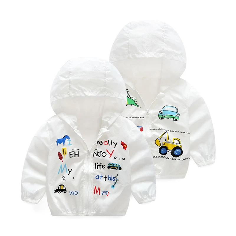 Куртки для мальчиков и девочек детская ветровка с капюшоном Детские пальто