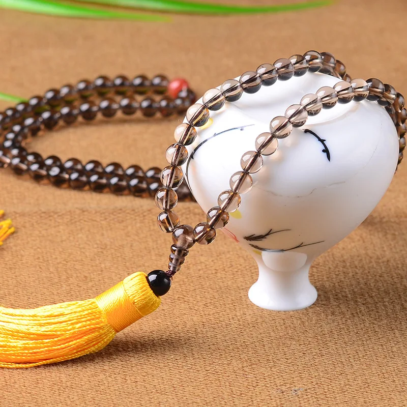 Счетчик чисто натуральный дымчатый кварц multi 108 бусины Оптовая поставка