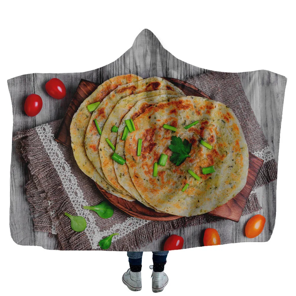Популярное одеяло с капюшоном Burrito Tortilla дизайнерское носимое мексиканским