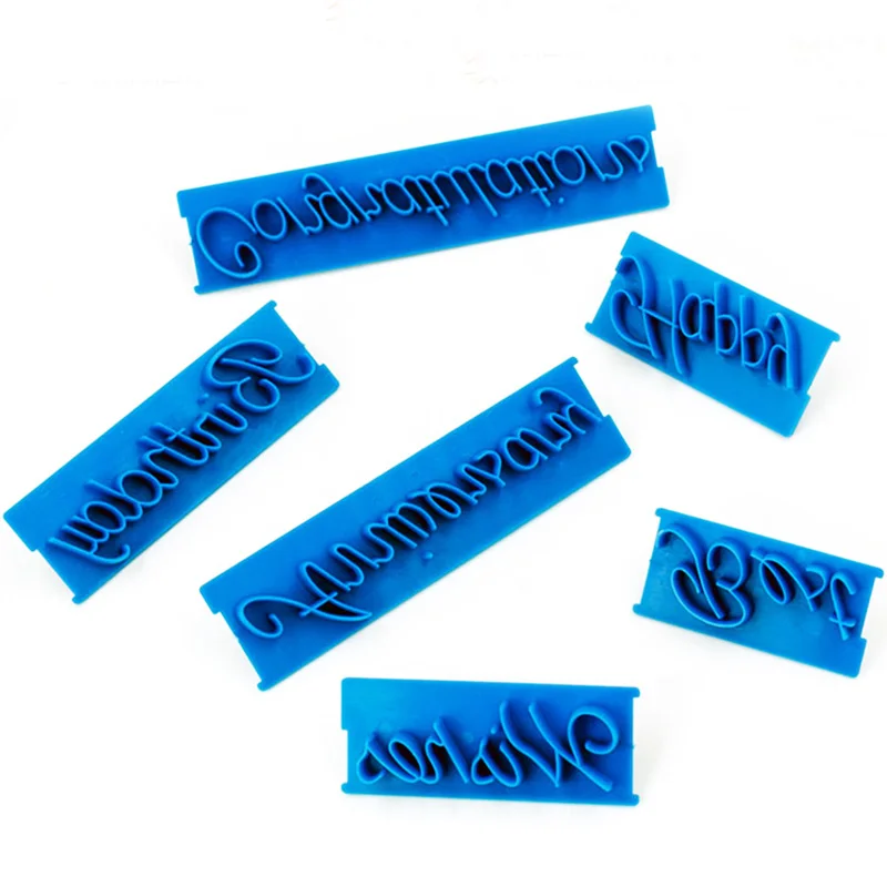 6 шт. пластиковые формы для украшения торта печенья|decor mold|cutter moldcake letters |