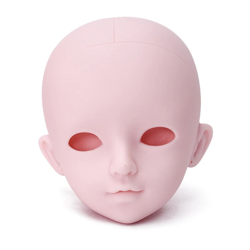Without Eyes 1/3 кукла для практики макияжа голова белой кожи лысый голова для 23 дюймов BJD куклы меняющие Макияж DIY куклы косплей аксессуары для девочек - Цвет: Without Eyes