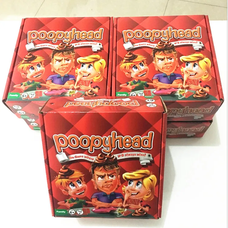 Poopyhead грязные действия Пасьянс настольная игра для игры в шахматы карты игрушки