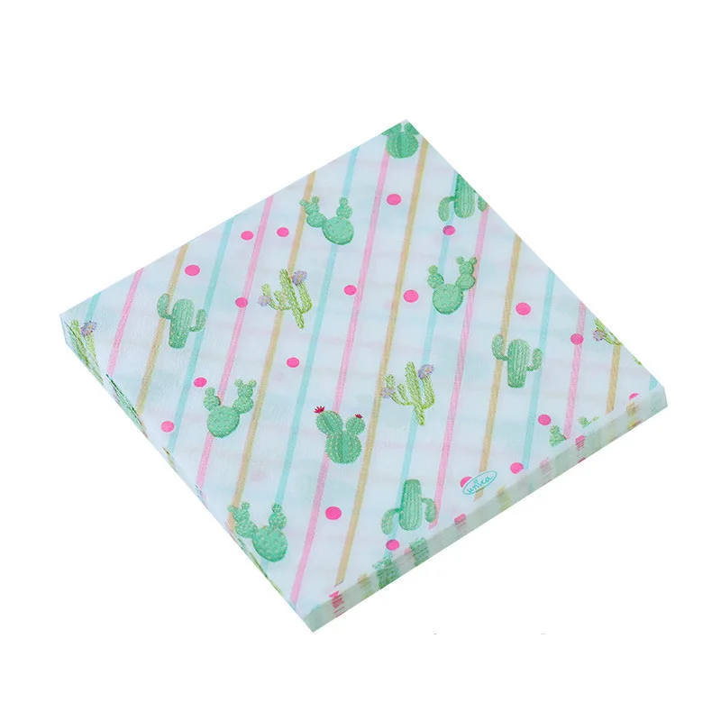 20 шт. одноразовая посуда для салфеток с единорогом свадебные украшения девочек и