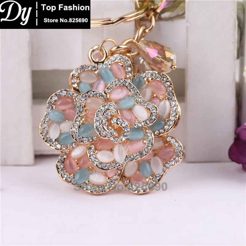 Новый Кристальный красочный брелок &quotЦветок&quot высококачественный резиновый с