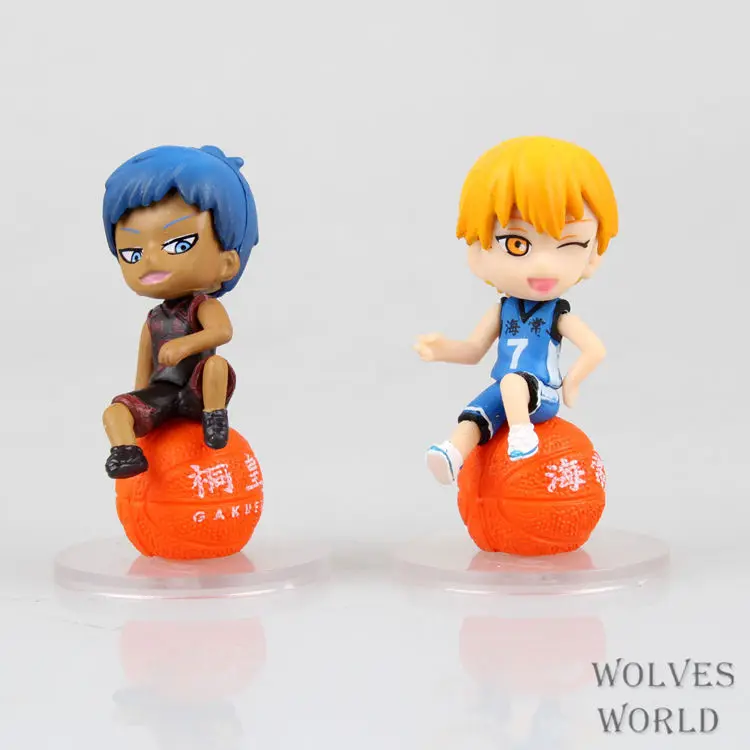 Anime Kuroko's Basketball 6PCS/SET Kuroko Tetsuya Kise Ryota Kagami Taiga Aomine Daiki PVC Action Figures Toy Model Collectibles | Игрушки