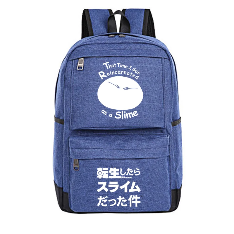 High-Q Unisex Anime Cos That Time I Got Reincarnated as a Slime student backpack Rimuru Tempest Student Casual cosplay Backpack | Багаж и