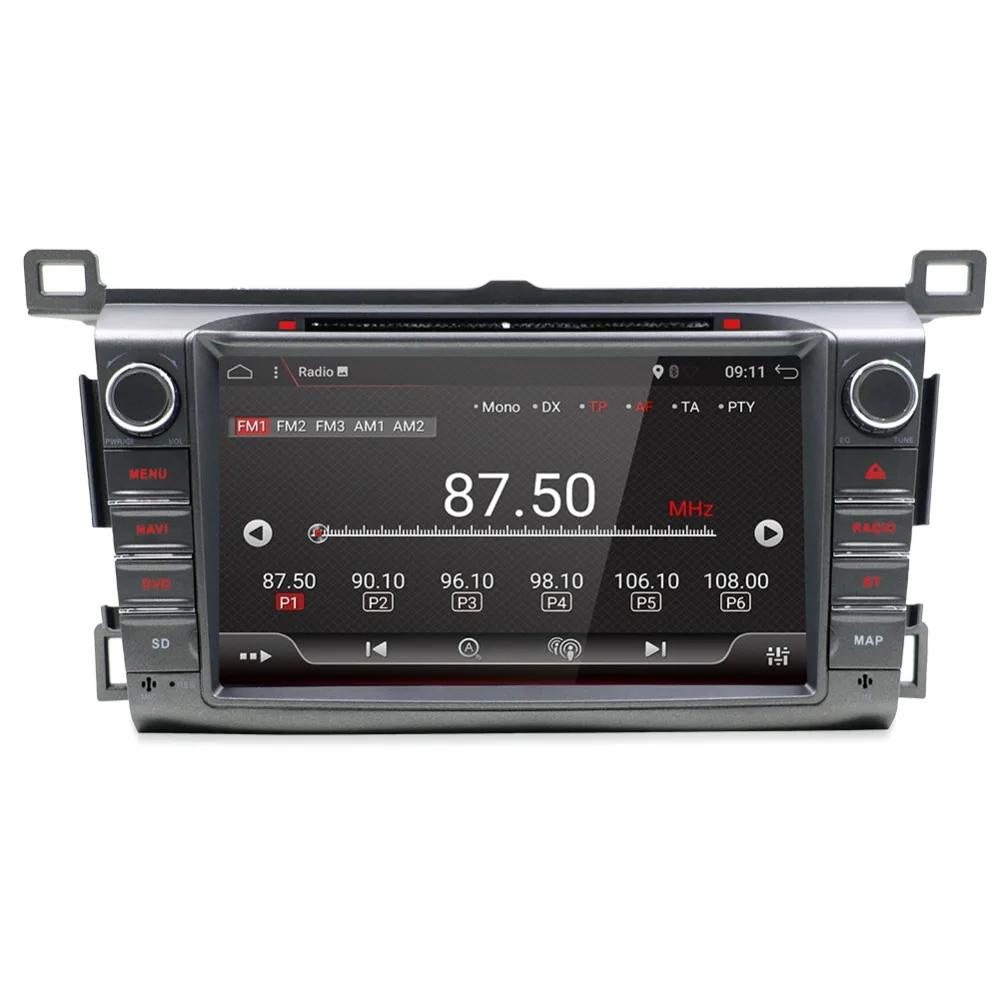 Новинка! 1024*600 HD Экран Quad core 2Din Android 7 1 автомобильный DVD для Toyota RAV4 2013-2015 Аудио Видео