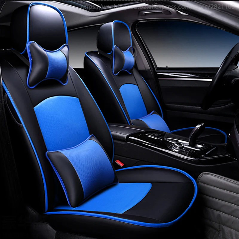 Специальные кожаные чехлы на автомобильные сиденья для Volkswagen vw passat polo golf tiguan jetta
