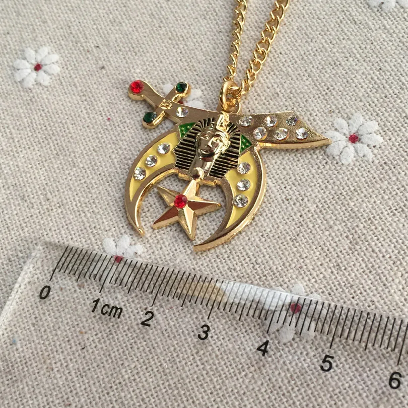 1 шт. масонское ожерелье с подвеской со стразами Freemason мягкие эмалированные