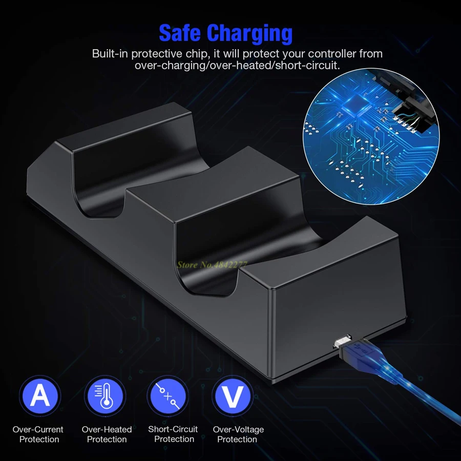 2019 PS4/Pro/тонкий контроллер зарядное устройство геймпад USB быстрая зарядка док