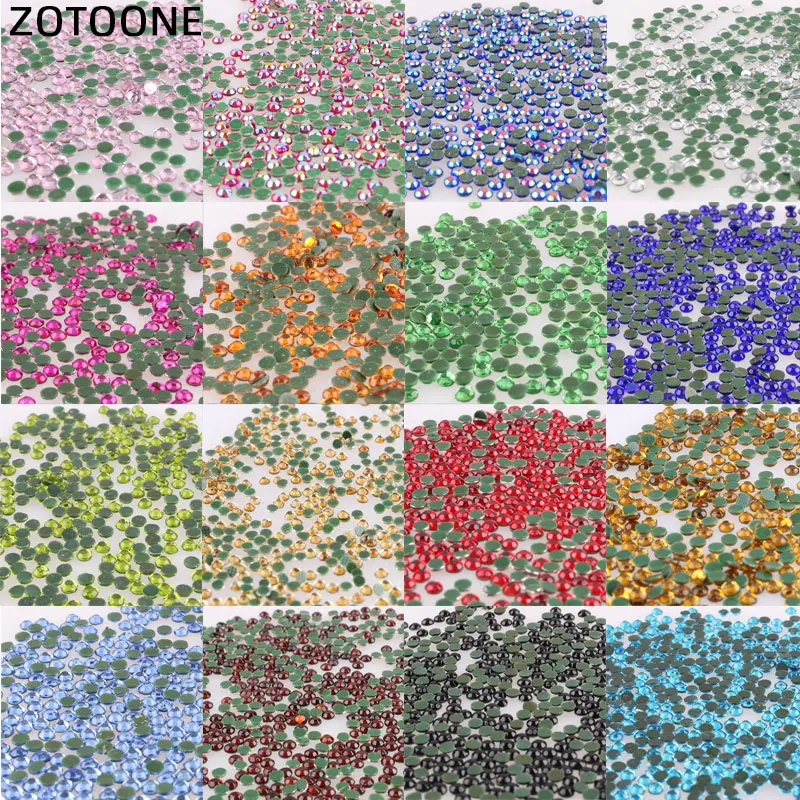 Аппликация ZOTOONE с утюгом стразы кристаллами и плоской задней поверхностью для