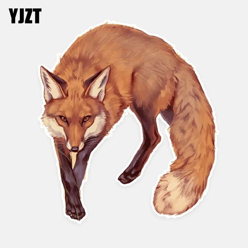 

YJZT 14,3 см * 16 см модная красивая наклейка из ПВХ для автомобиля с животными, графическая наклейка для автомобиля 5-0918