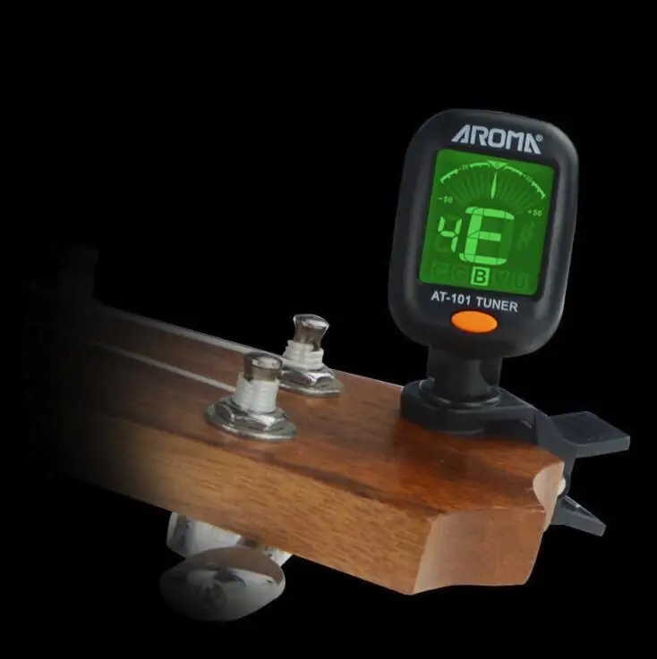 Новое поступление! Гитарный тюнер вращающийся на зажиме ЖК дисплей для