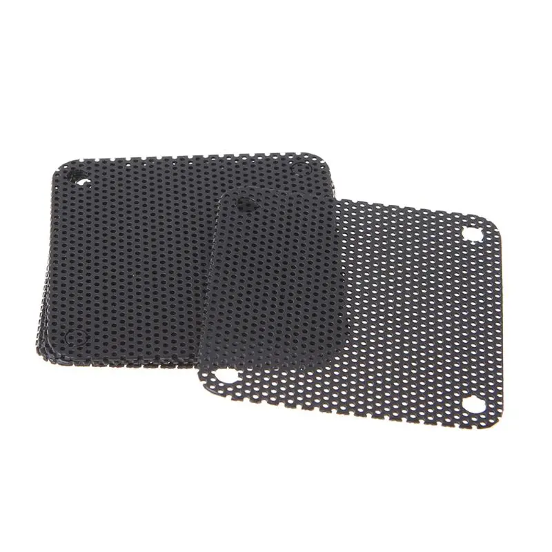 

5PCS PVC Fan Dust Filter PC Dustproof Case Cuttable Computer Mesh Cover 40mm Mesh Black