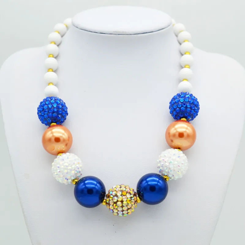

wholesale 5PCS ashion Style Bubblegum Kids Girls Bead Necklace Chunky Beaded Necklace Jewelry Decoration