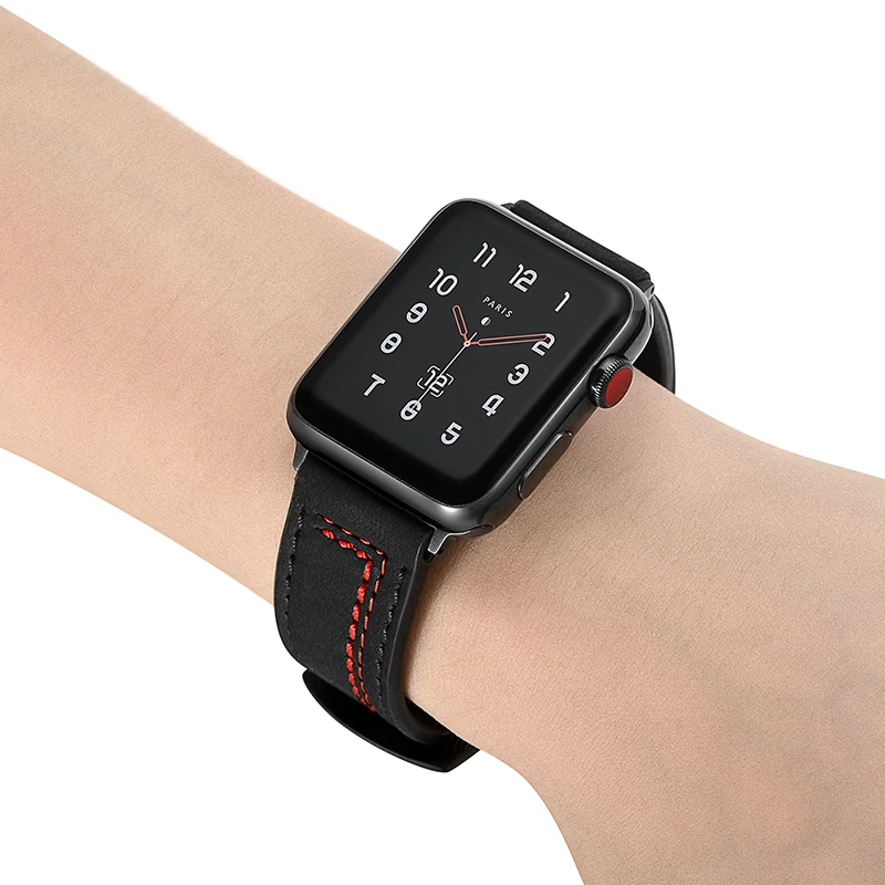 Ремешок для часов Apple Watch Series 1 2 3 4 из натуральной кожи 38 42 40 44 мм|Ремешки часов| |