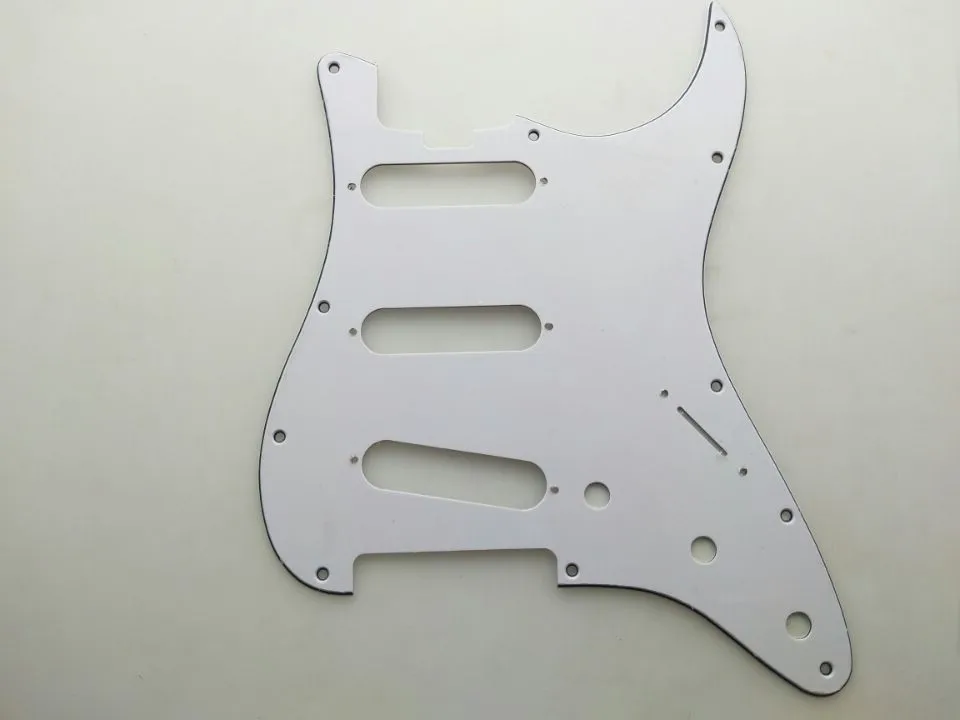 

ST style SSS guitar pickguard with groove