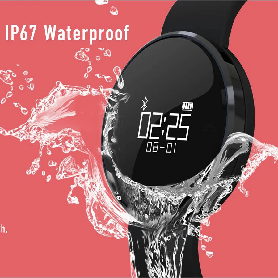 UW1 Uwatch Bluetooth 4.0 Смарт Спорт Браслет часы с heart rate SMS IP67 водонепроницаемый шагомер