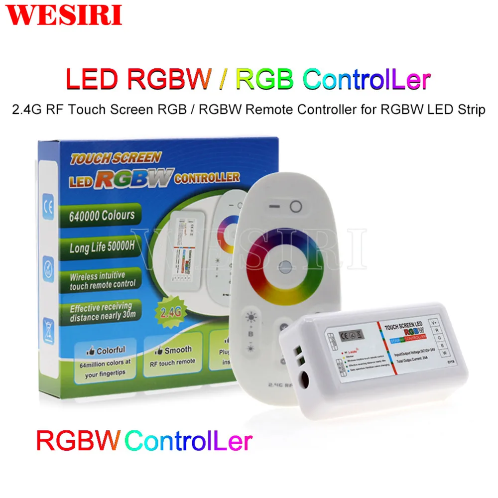 Беспроводной радиоСветодиодный отный RGB/RGBW контроллер для светодиодных лент 2 4