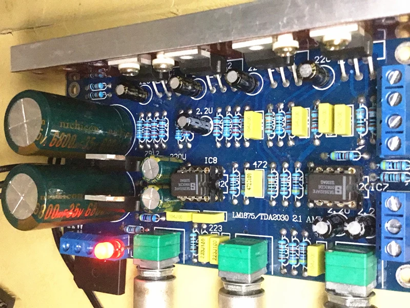 1 шт усилитель мощности 2,1 18 Вт* 2+ 36 Вт* 1 LM1875 TDA2030A PCB AC 12 в PCB не содержит никаких компонентов