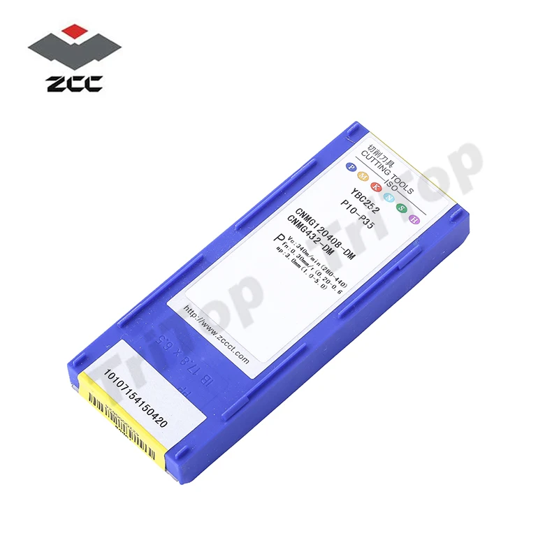 

ZCC CUTTING TOOL CNMG120408 -DM YBC252,ZCC.CT cnmg type carbide coated turning plate Lathe Insert cnc tool machine cnmg432