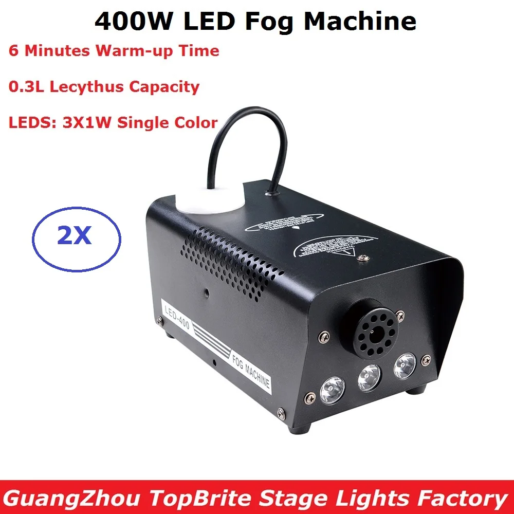 2xlot мини 400 Вт LED RGB пульт дистанционного управления противотуманная машина насос