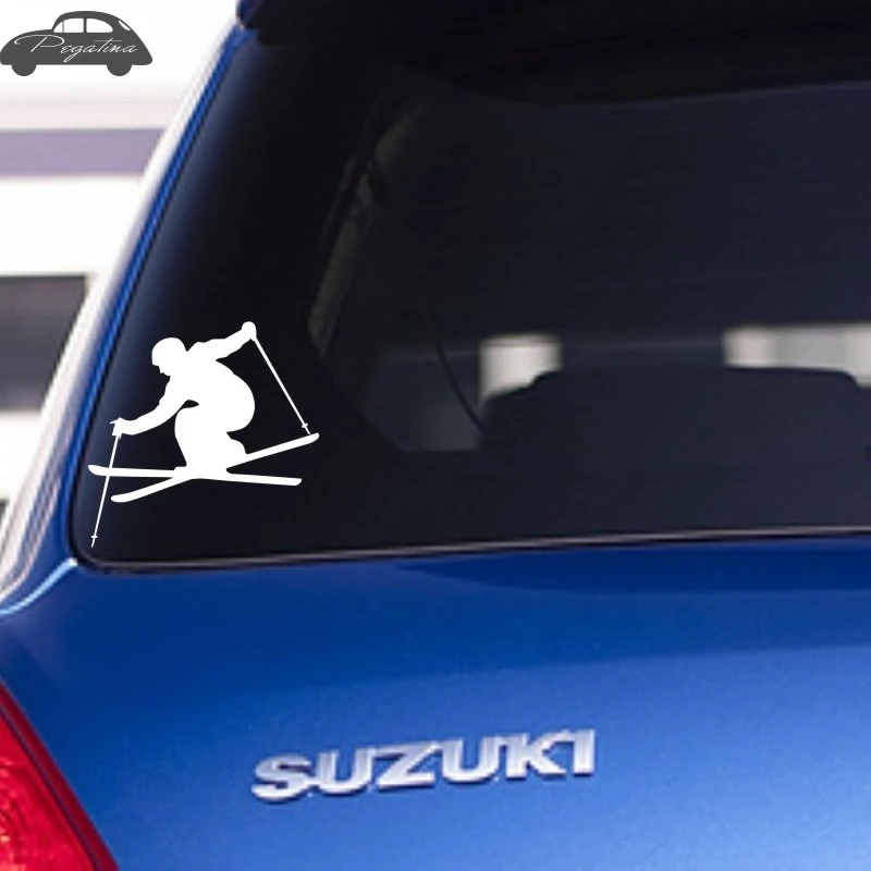 Наклейка на лыжах Зимние виды спорта снежные наклейки виниловые стены Декор