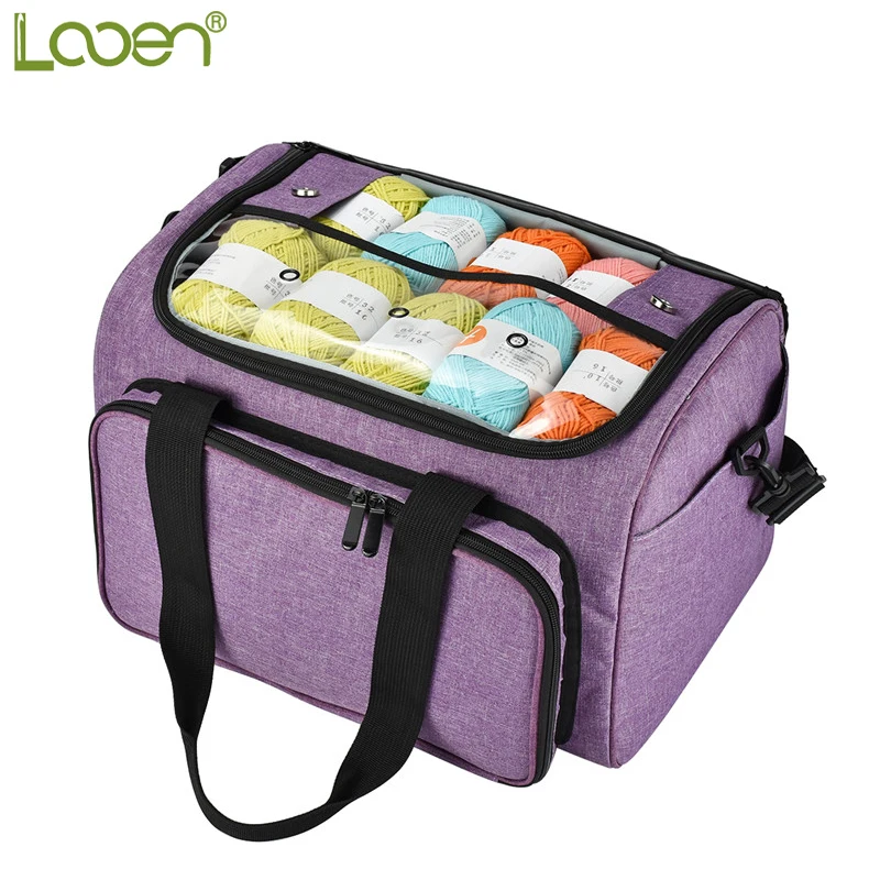 

Looen Empty Yarn Storage Bag Handbag Yarn Organizer For All Crochet Knitting Accessory Crochet Bag For Yarn Storage Knitting Bag