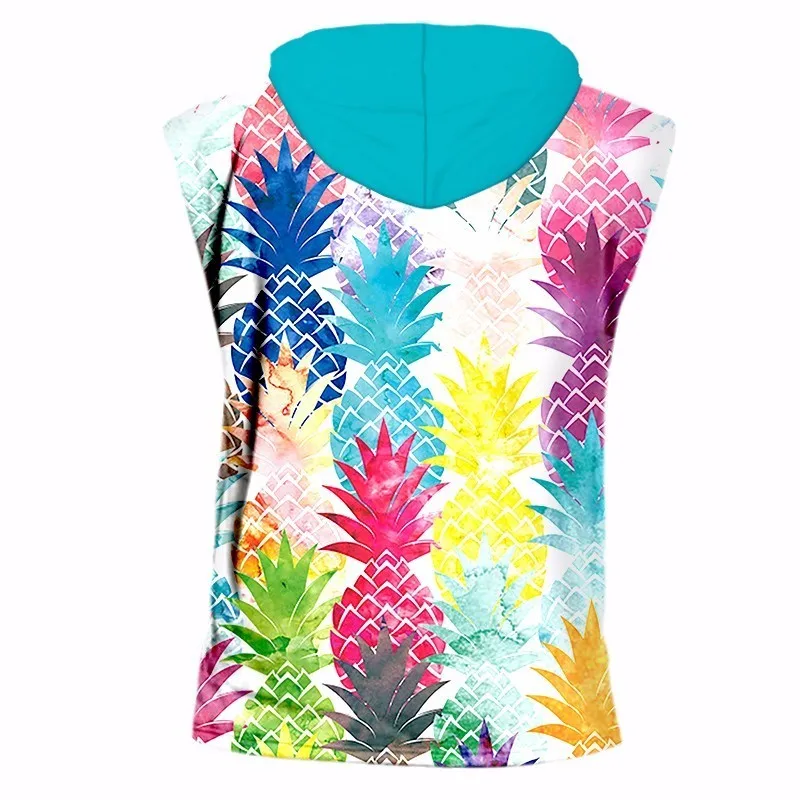 Новое поступление кепка OGKB майка с принтом акварели ананаса 3d капюшоном мужской