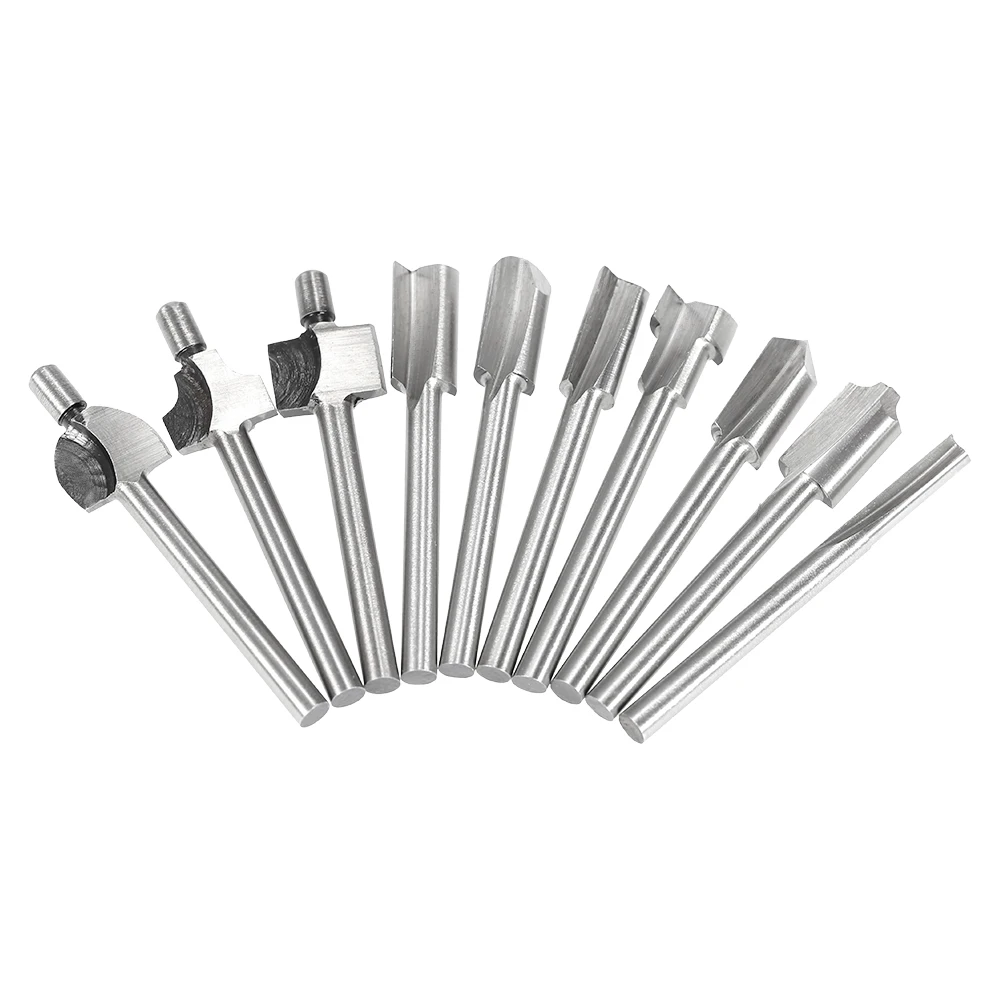 10 шт. 1/8 &quotHSS деревообрабатывающие фрезы напильники Подходит Dremel набор