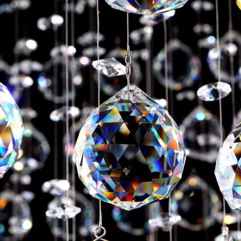 

Jmmxiuz Modern lights living room lights restaurant square fashion personality simple pyramid design LED crystal light hanging