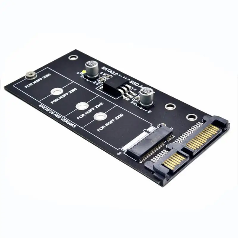 M.2 NGFF SSD адаптер SATA 3,0 22 Pin для ключа B-M NGFF адаптер расширения Поддержка всех SATA стандартов M2.SSD
