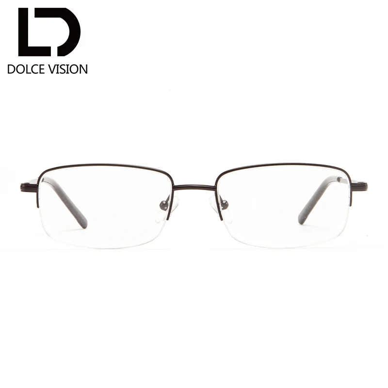 DOLCE видения полурамка оптические очки для Для мужчин прозрачные линзы