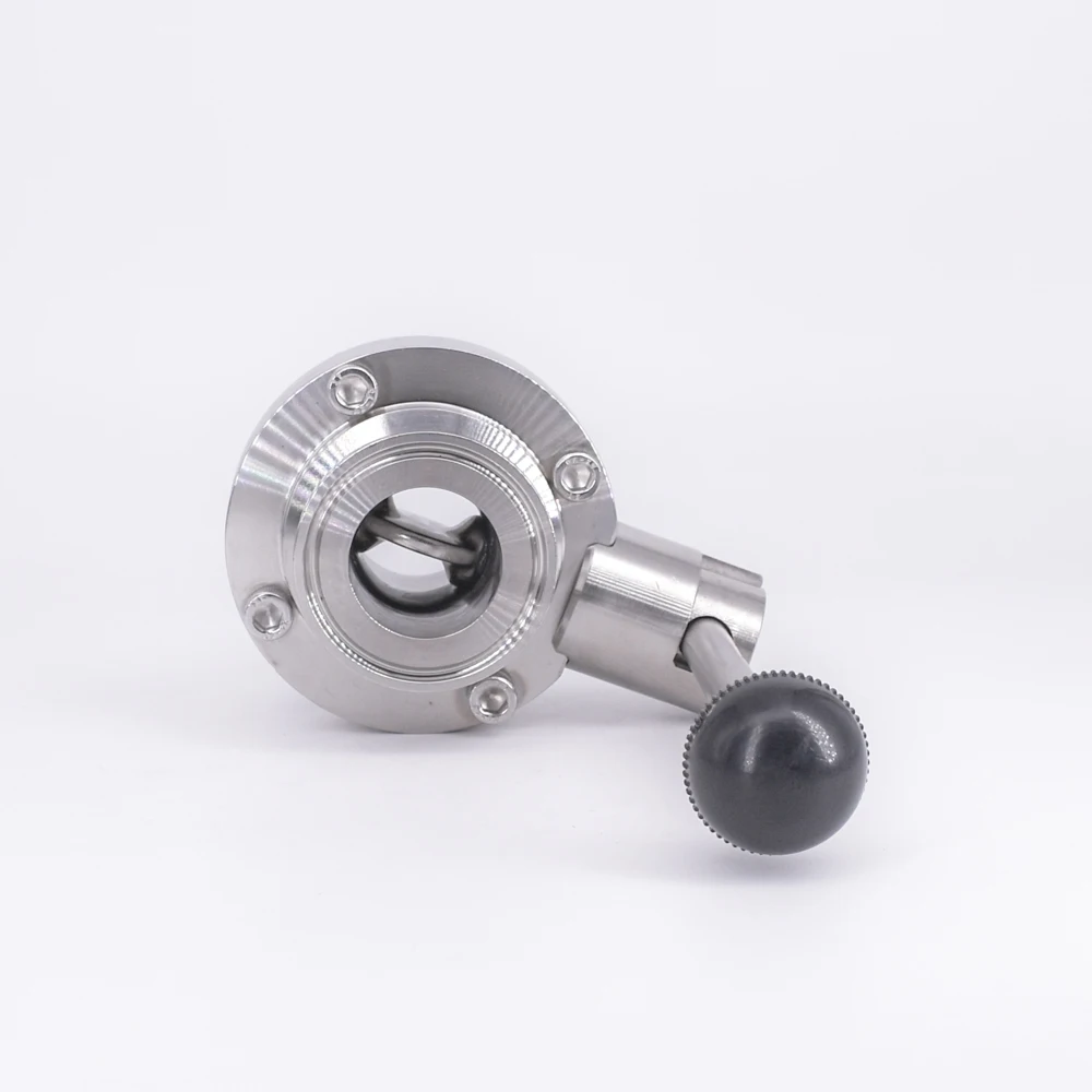 Фото Подходит для труб 32 мм 1-1/4 "OD x 1 5" трехзажимной санитарный клапан контроля Подходит для труб 32 мм 1-1/4 "OD x 1 5" трехзажимной санитарный клапан контроля