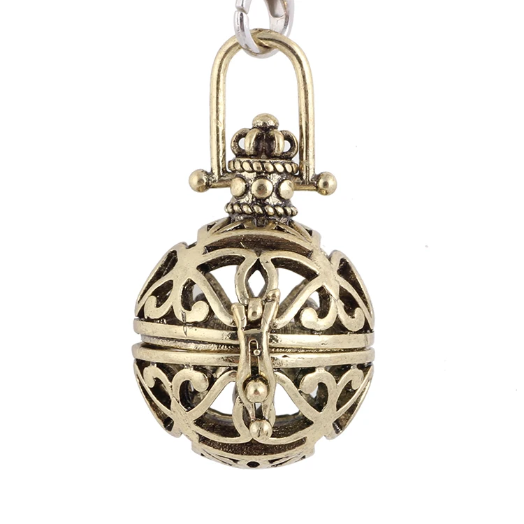 Новинка модное ожерелье с шариком и вызовом посеребренный античный цветок