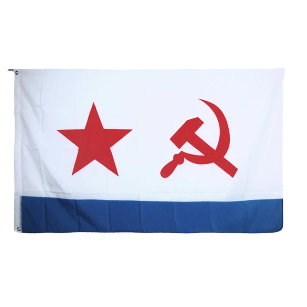 USSR Soviet Navy Flag 90*150 CM High end Polyester Russian Hanging Naval Banner 3*5ft|banner|banner hangingbanner flag |