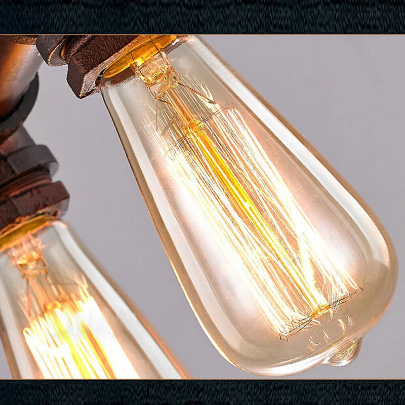 С лампами Эдисона на заказ бар стойка для осветительных приборов Настенные